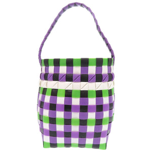 未使用 マルニ マーケット ウーブン マイクロ M00178 M00IW OM607 ポリプロピレン パープル ハンドバッグ 紫 1702【中古】MARNI