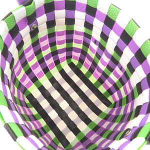 未使用 マルニ マーケット ウーブン マイクロ M00178 M00IW OM607 ポリプロピレン パープル ハンドバッグ 紫 1702【中古】MARNI