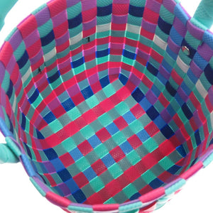 未使用 マルニ マーケット ウーブン マイクロ  M00178 M00IW OM847 ポリプロピレン ピンク ハンドバッグ 1703【中古】MARNI