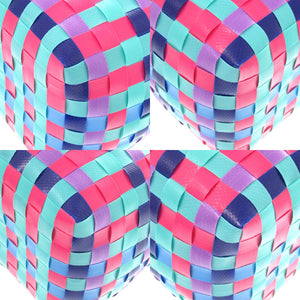 未使用 マルニ マーケット ウーブン マイクロ  M00178 M00IW OM847 ポリプロピレン ピンク ハンドバッグ 1703【中古】MARNI