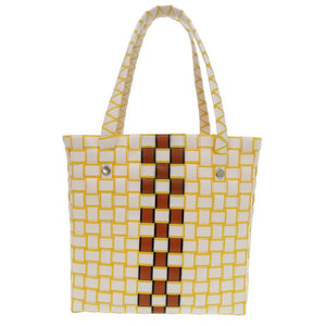 未使用 マルニ マーケット ウーブン ポリプロピレン 白 M00638 0M100 ハンドバッグ 1704【中古】MARNI