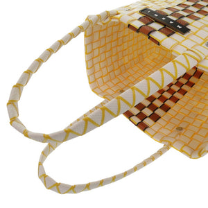 未使用 マルニ マーケット ウーブン ポリプロピレン 白 M00638 0M100 ハンドバッグ 1704【中古】MARNI