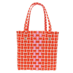 未使用 マルニ マーケット ウーブン ポリプロピレン オレンジ M00638 0M429 ハンドバッグ 1705【中古】MARNI