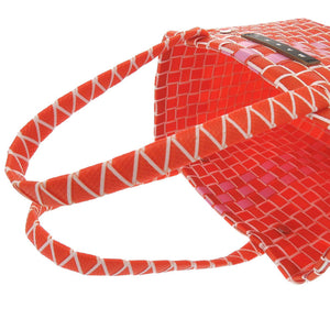 未使用 マルニ マーケット ウーブン ポリプロピレン オレンジ M00638 0M429 ハンドバッグ 1705【中古】MARNI