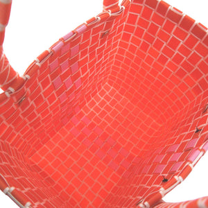 未使用 マルニ マーケット ウーブン ポリプロピレン オレンジ M00638 0M429 ハンドバッグ 1705【中古】MARNI