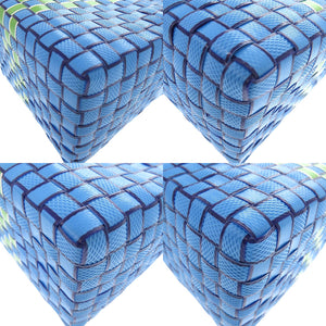 未使用 マルニ マーケット ウーブン ポリプロピレン 青 M00638 0M848 ハンドバッグ 1706【中古】MARNI