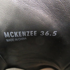 未使用品 スチュアートワイツマン コンバットブーツ レザー ブラック ブーツ 黒 1733【中古】no brand