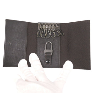 新品同様 ダンヒル レザー ブラウン/ブラック キーケース 茶 黒 1755【中古】Dunhill メンズ