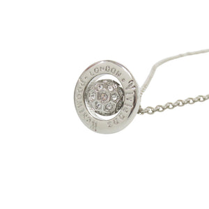 未使用品 ヴィヴィアンウエストウッド オーブ メタル/ラインストーン シルバー ネックレス 銀 1759【中古】Vivienne Westwood