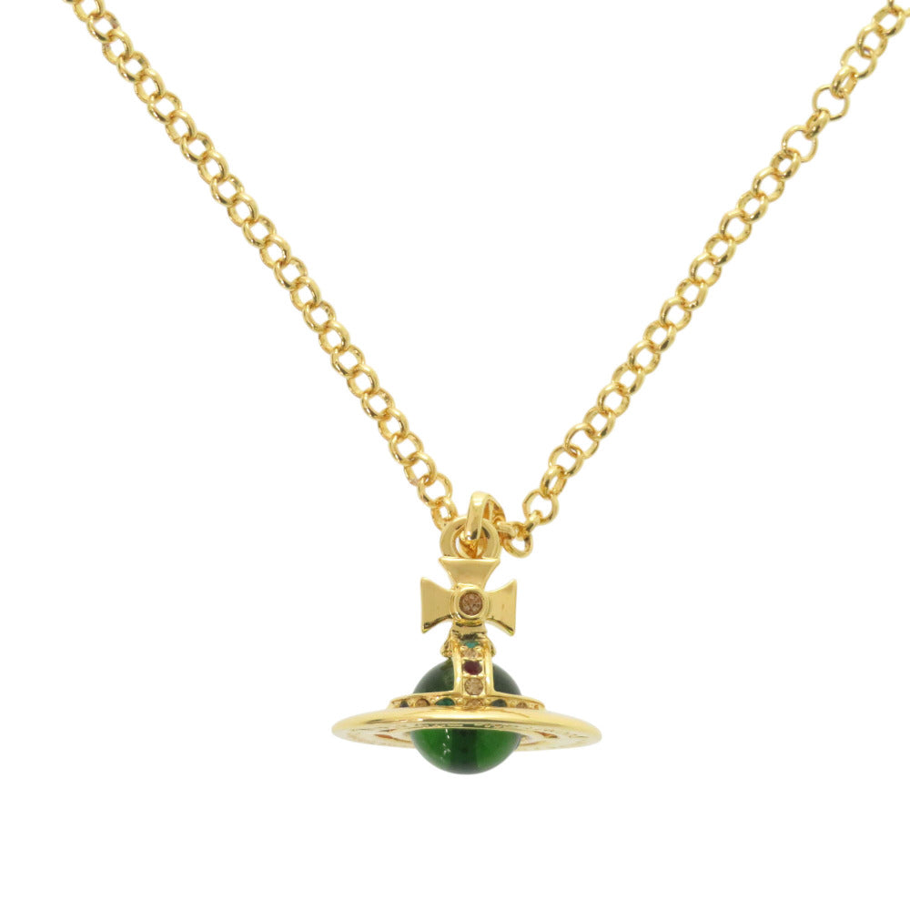 未使用品 ヴィヴィアンウエストウッド オーブ メタル ゴールド ネックレス 金 1760【中古】Vivienne Westwood