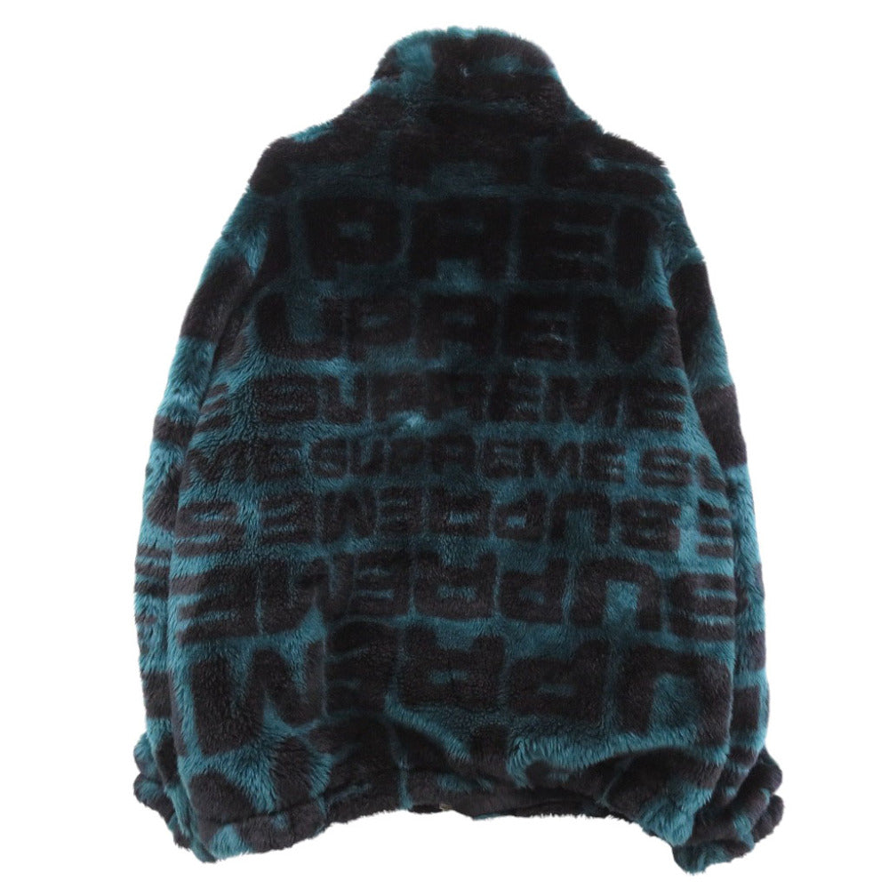 新品同様 シュプリーム フェイクファー ボンバージャケット サイズL  グリーン 1767【中古】Supreme メンズ