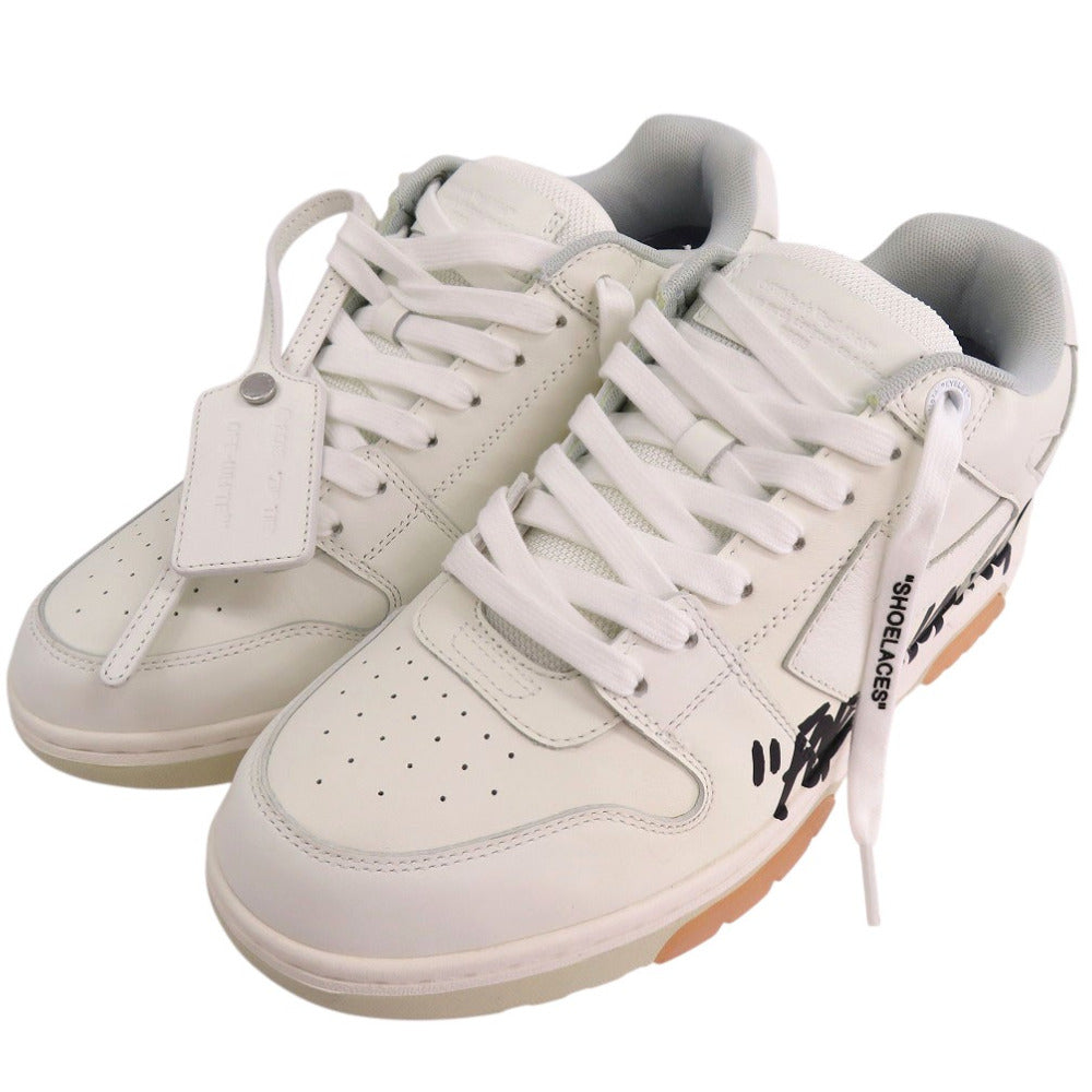 美品 オフホワイト VIRGIL ABLOH スニーカー OUT OF OFFICE FOR WALKING OMIA189F21LEA003 サイズ42 OMIA189F21LEA003 レザー ホワイト 1789【中古】OFF-WHITE