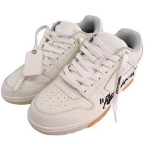美品 オフホワイト VIRGIL ABLOH スニーカー OUT OF OFFICE FOR WALKING OMIA189F21LEA003 サイズ42 OMIA189F21LEA003 レザー ホワイト 1789【中古】OFF-WHITE
