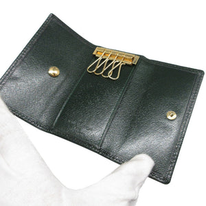 美品 ルイヴィトン タイガ ミュルティクレ グリーン 緑 4連キーケース 0026【中古】LOUIS VUITTON