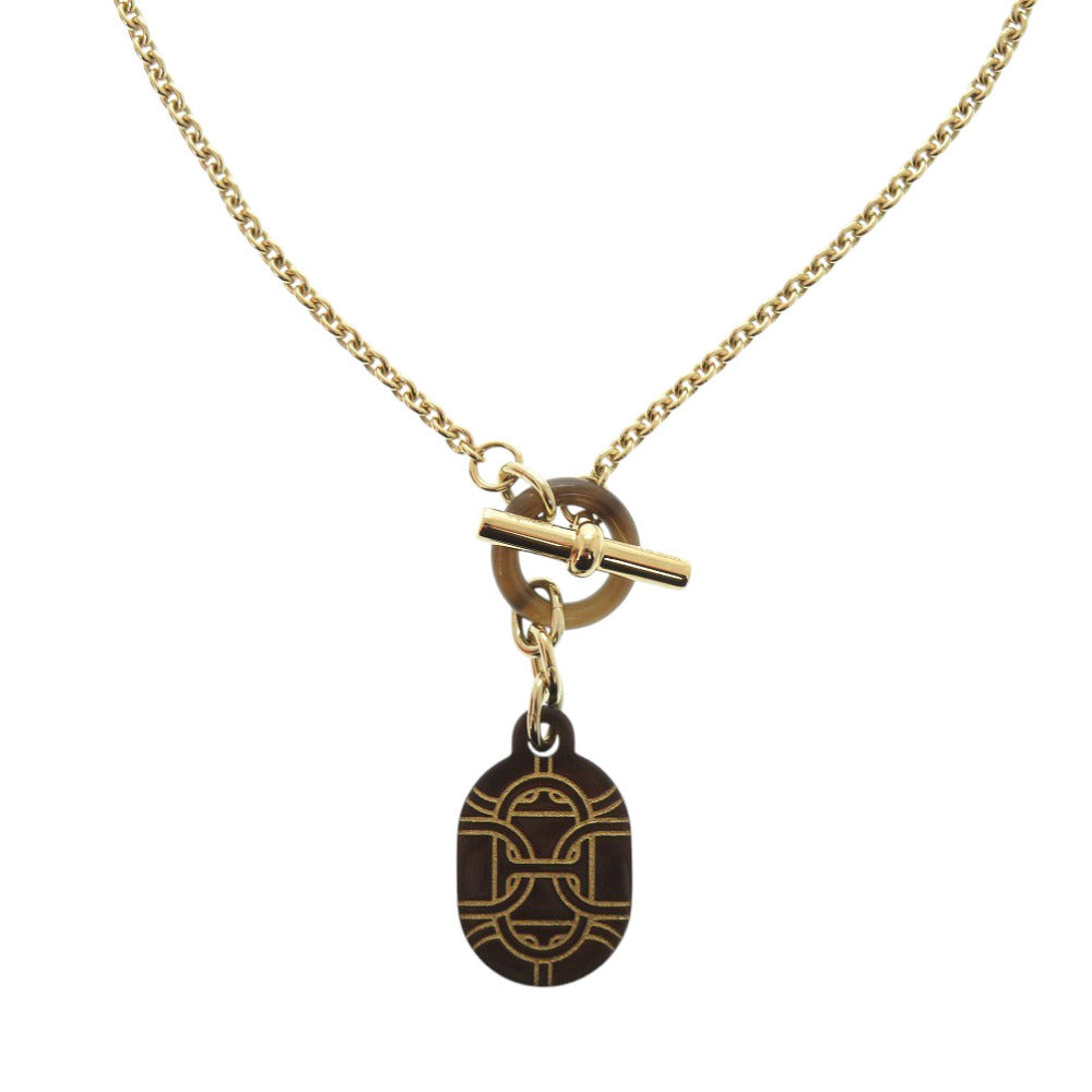 未使用 エルメス シェーヌダンクル バッファローホーン ネックレス 0027【中古】HERMES