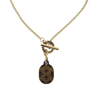 未使用 エルメス シェーヌダンクル バッファローホーン ネックレス 0027【中古】HERMES