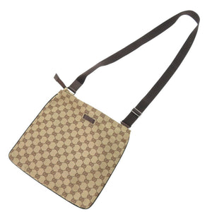 美品 グッチ 132907 GGキャンバス ブラウン ショルダーバッグ 0058【中古】GUCCI