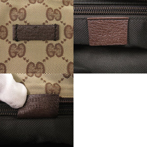 美品 グッチ 132907 GGキャンバス ブラウン ショルダーバッグ 0058【中古】GUCCI