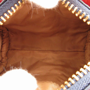 未使用 ハンティングワールド ミニダッフル バチューサーパス ネイビー 紺 レッド 赤 小物入れ バッグ 0059【中古】HUNTING WORLD