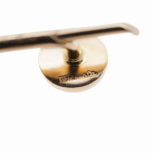 美品 ティファニー K14YG スタッドボタン カフス ヴィンテージ イエローゴールド 0074【中古】TIFFANY&Co.