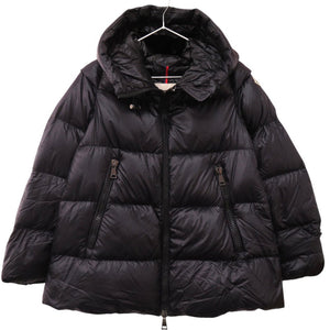 美品 モンクレール SERITTE フーデッド ショートダウンジャケット E20934696949 C0151 サイズ1 ブラック 0087【中古】MONCLER