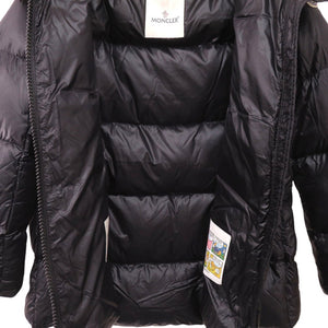 美品 モンクレール SERITTE フーデッド ショートダウンジャケット E20934696949 C0151 サイズ1 ブラック 0087【中古】MONCLER