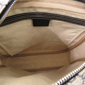 グッチ GGスプリームキャンバス ネイビー ベージュ 201448 ショルダーバッグ 紺 0088【中古】GUCCI