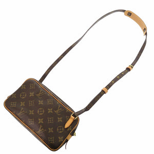 美品 ルイ ヴィトン マルリーバンドリエール  モノグラム M51828 ショルダーバッグ ブラウン LV 0100【中古】LOUIS VUITTON