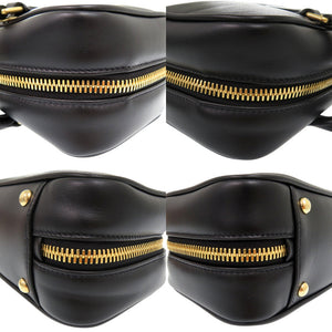 新品同様 ミュウミュウ アルカディ レザー 2Way ハンドバッグ SOFTY PADDED 5BB142 ブラック 0148【中古】MIUMIU