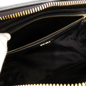 新品同様 ミュウミュウ アルカディ レザー 2Way ハンドバッグ SOFTY PADDED 5BB142 ブラック 0148【中古】MIUMIU