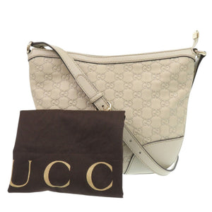 美品 グッチ ラブリー ハート 257072 グッチシマレザー アイボリー ショルダーバッグ 0195【中古】GUCCI