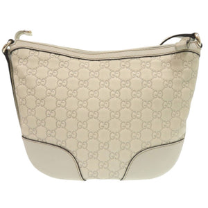 美品 グッチ ラブリー ハート 257072 グッチシマレザー アイボリー ショルダーバッグ 0195【中古】GUCCI