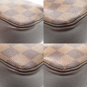 美品 ルイ ヴィトン トゥルースメイクアップ ダミエ ブラウン ハンドバッグ LV 0198【中古】LOUIS VUITTON