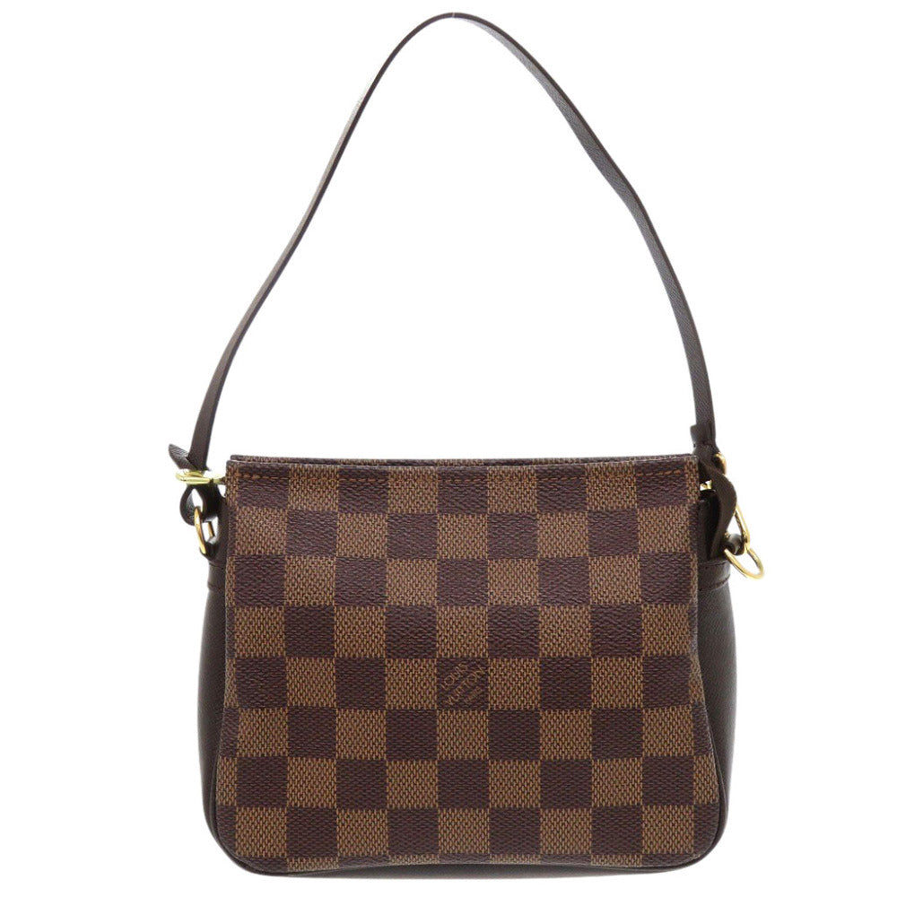 美品 ルイ ヴィトン トゥルースメイクアップ ダミエ ブラウン ハンドバッグ LV 0198【中古】LOUIS VUITTON