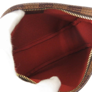 美品 ルイ ヴィトン トゥルースメイクアップ ダミエ ブラウン ハンドバッグ LV 0198【中古】LOUIS VUITTON