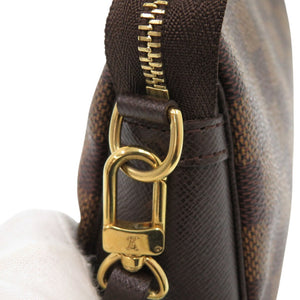 美品 ルイ ヴィトン トゥルースメイクアップ ダミエ ブラウン ハンドバッグ LV 0198【中古】LOUIS VUITTON