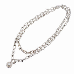 美品 ティファニー ハードウェア フレッシュウォーター パール シルバー 925 ネックレス アクセサリー 0226【中古】TIFFANY&Co. レディース