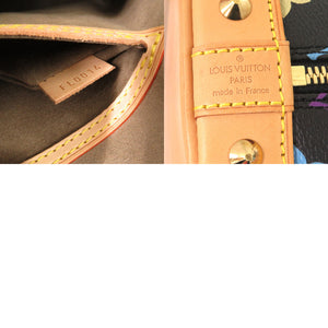 美品 ルイ ヴィトン アルマPM モノグラムマルチカラー ノワール M40444 ハンドバッグ 黒 LV 0231 【中古】 LOUIS VUITTON