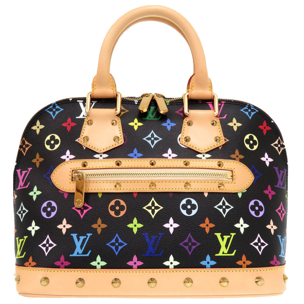 新品同様 ルイ ヴィトン アルマPM モノグラムマルチカラー ノワール M40444 ハンドバッグ 黒 LV 0234 【中古】 LOUIS VUITTON