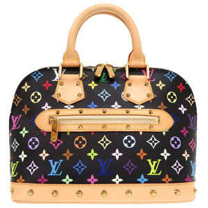 新品同様 ルイ ヴィトン アルマPM モノグラムマルチカラー ノワール M40444 ハンドバッグ 黒 LV 0234 【中古】 LOUIS VUITTON