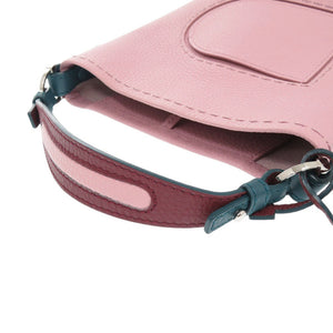 新品同様 デルボー パンミニバケット AA0494 レザー ピンク ハンドバッグ 0245【中古】DELVAUX ピンミニバケット