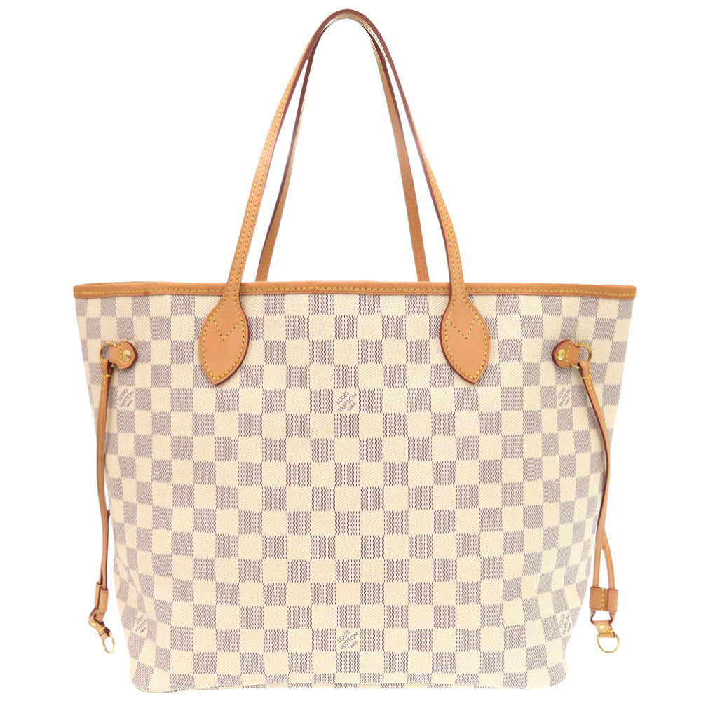 美品 ルイ ヴィトン 新型 ネヴァーフルMM ダミエ アズール ローズバレリーヌ N41605 トートバッグ  LV 0261 【中古】 LOUIS VUITTON