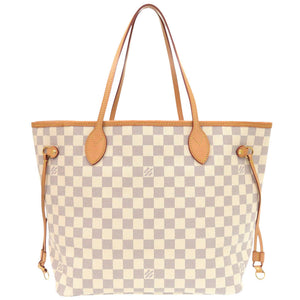 美品 ルイ ヴィトン 新型 ネヴァーフルMM ダミエ アズール ローズバレリーヌ N41605 トートバッグ  LV 0261 【中古】 LOUIS VUITTON