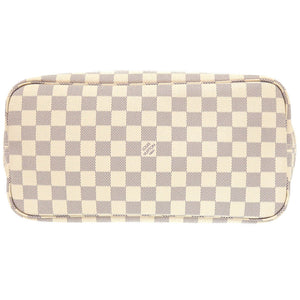 美品 ルイ ヴィトン 新型 ネヴァーフルMM ダミエ アズール ローズバレリーヌ N41605 トートバッグ  LV 0261 【中古】 LOUIS VUITTON