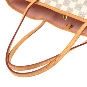 美品 ルイ ヴィトン 新型 ネヴァーフルMM ダミエ アズール ローズバレリーヌ N41605 トートバッグ  LV 0261 【中古】 LOUIS VUITTON