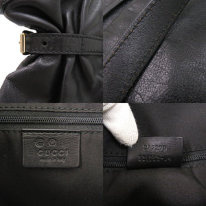 グッチ グッチシマ 257290 レザー ブラック トートバッグ 黒 0267【中古】GUCCI