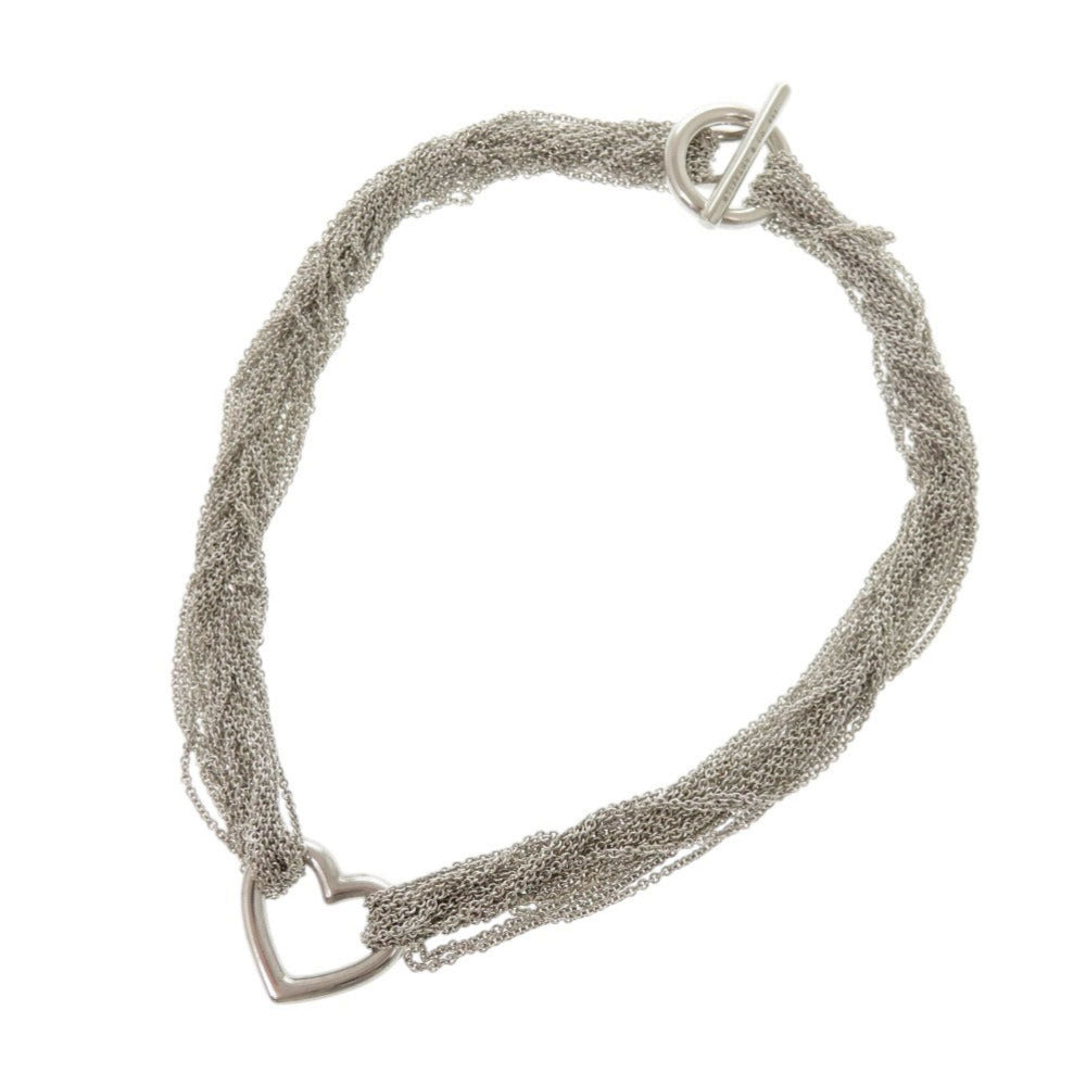 美品 ティファニー オープンハート トグル シルバー925 ネックレス 0275【中古】TIFFANY&Co.
