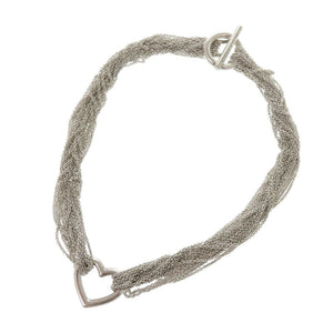 美品 ティファニー オープンハート トグル シルバー925 ネックレス 0275【中古】TIFFANY&Co.
