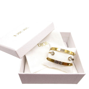 美品 ディオール ディオレボリューション ブレスレット3点セット ブレスレット メタル/クリスタル ゴールド 0288【中古】Dior