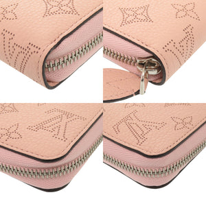 未使用品 ルイ ヴィトン モノグラムマヒナ ジッピーウォレット M61868 ローズジャスミン 2016年製 ラウンドファスナー 長財布 ピンク LV 0317【中古】LOUIS VUITTON